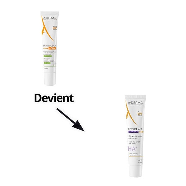 A Derma Epitheliale AH Ultra Crème réparatrice  anti marques SPF 50+