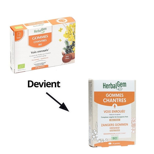 HerbalGem Gommes des Chantres bio