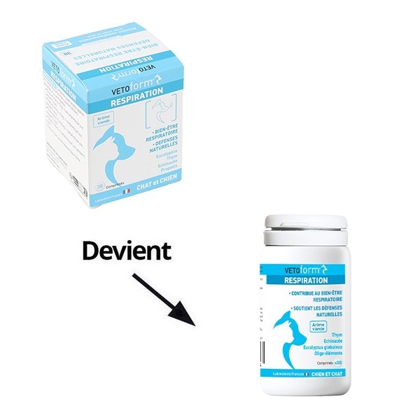 Vetoform Respiration Chat et Chien comprimés