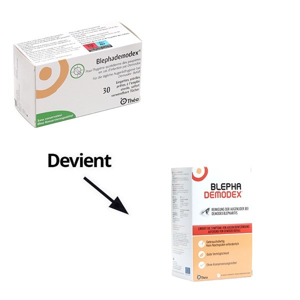 Blephademodex lingettes imprégnées