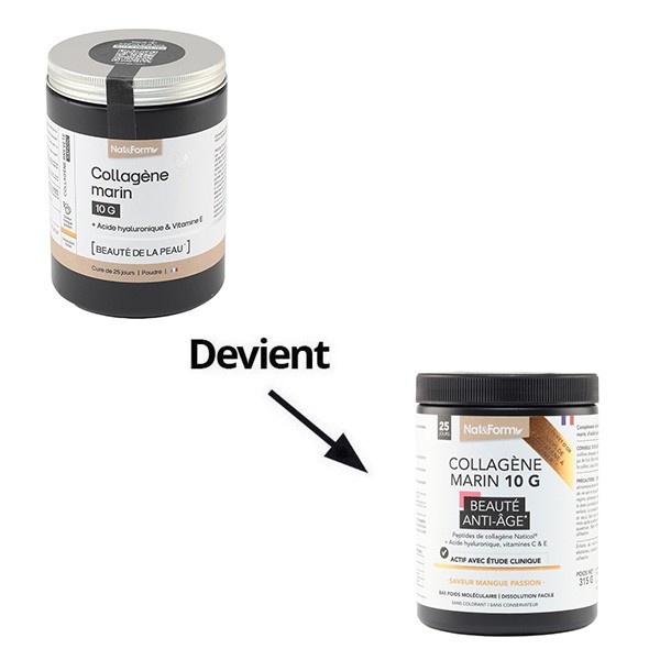 Nat et Form Collagène marin 10 G poudre