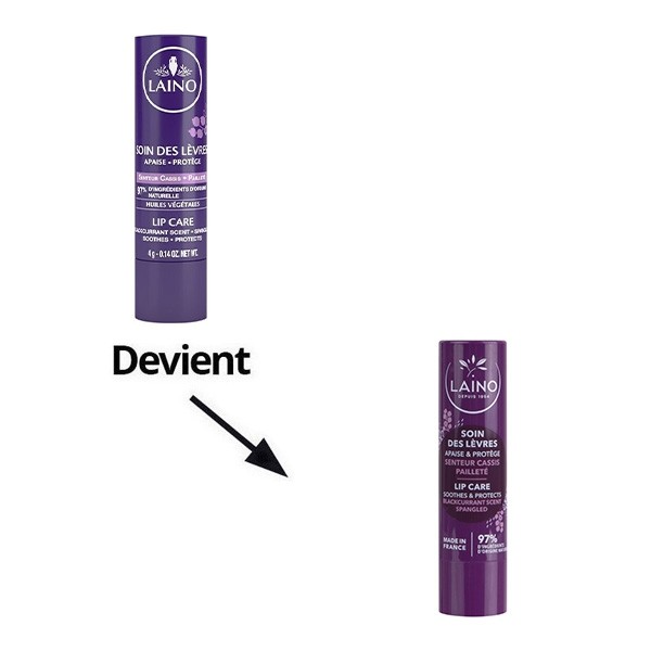 Laino Soin des lèvres stick Cassis