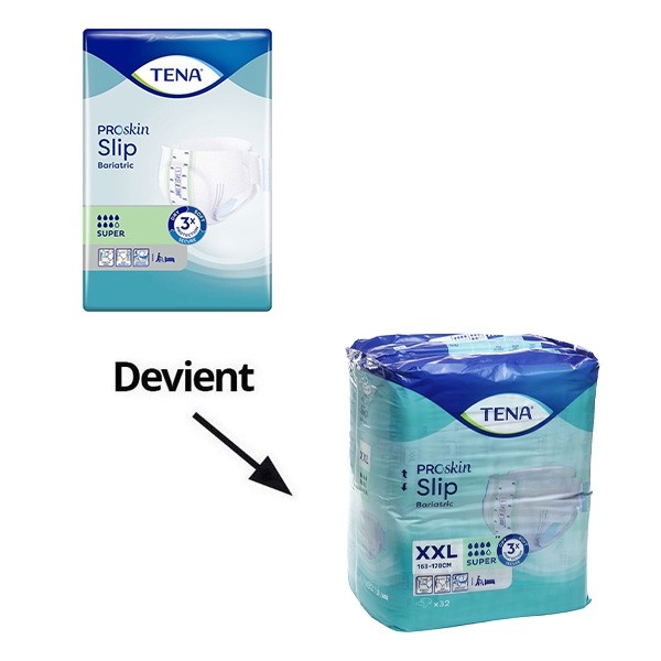 Tena Slip Proskin Bariatric Changes complets Super 7 gouttes