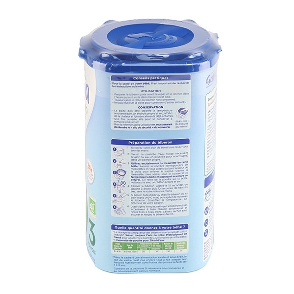 Gallia Calisma Croissance Lait 3ème âge Bio