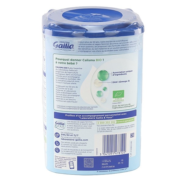 Gallia Calisma Bio Lait 1er âge