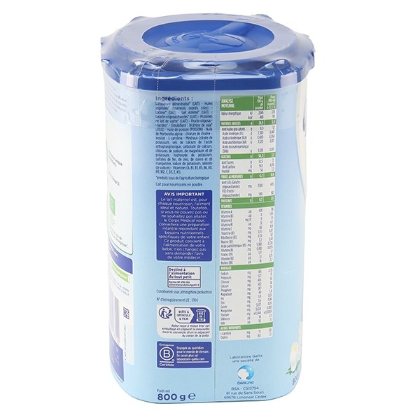 Gallia Calisma Bio Lait 1er âge