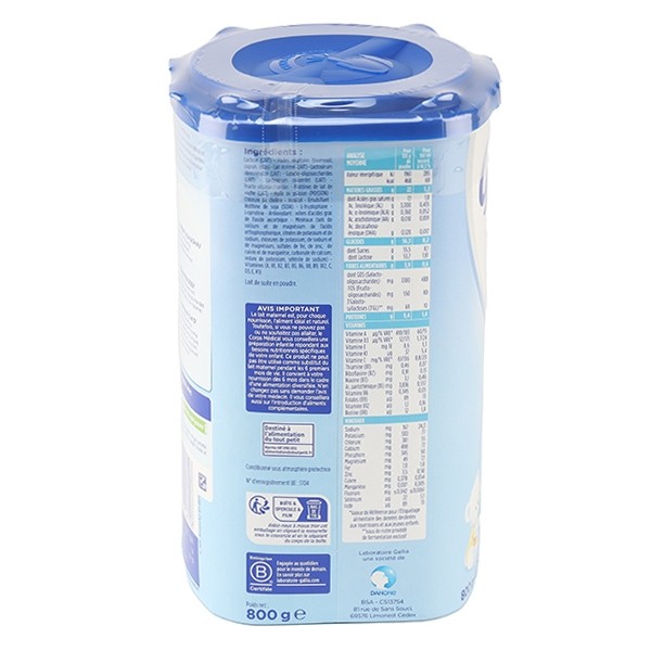 Gallia Calisma Lait 2ème âge