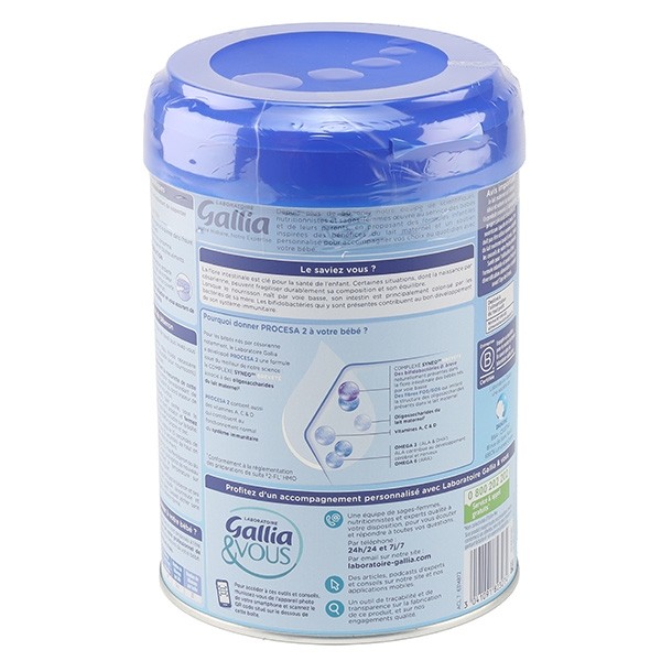 Gallia Procesa lait 2ème âge