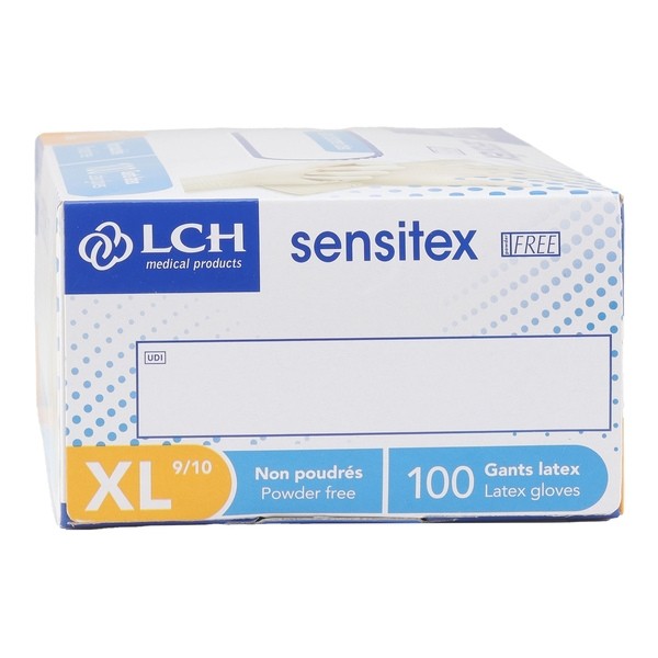 Gant latex  non poudré boite de 100