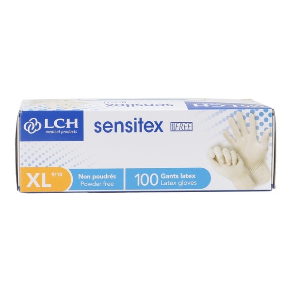 Gant latex  non poudré boite de 100