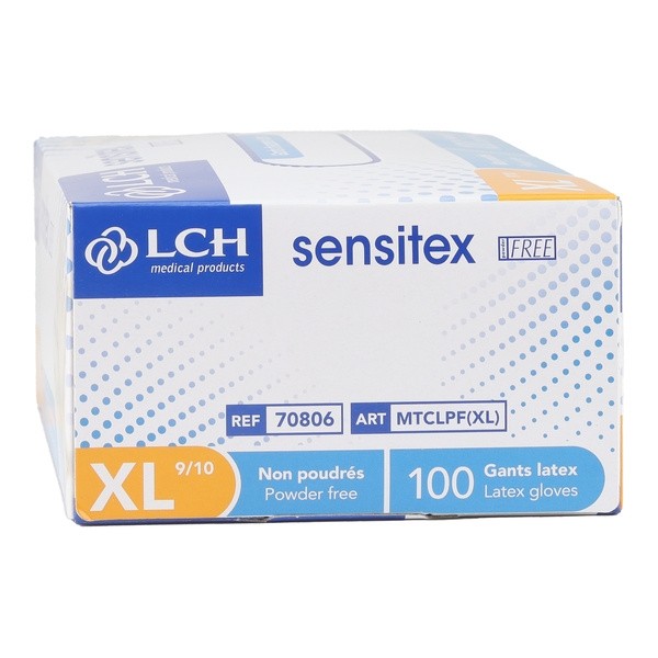 Gant latex  non poudré boite de 100