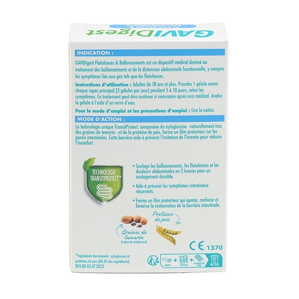 GaviDigest Flatulences et ballonnements gélules