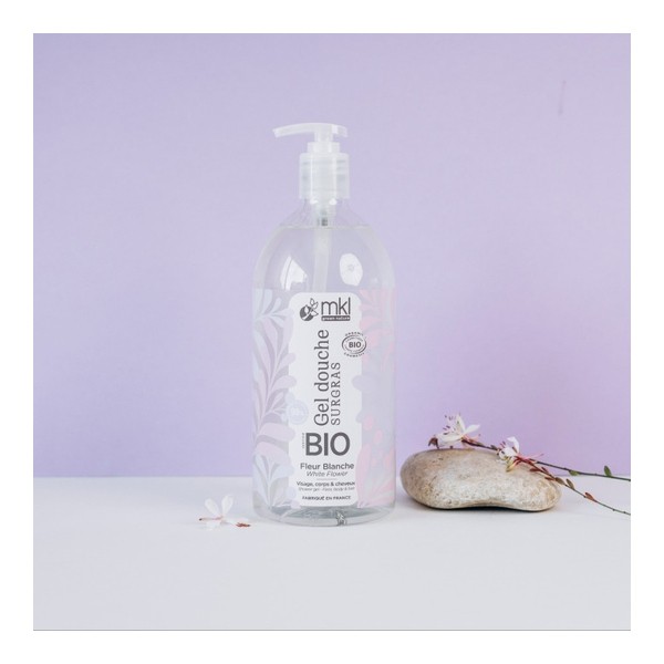 MKL Gel douche surgras Fleur blanche Bio