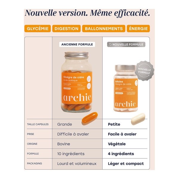 Archie gélules vinaigre de cidre