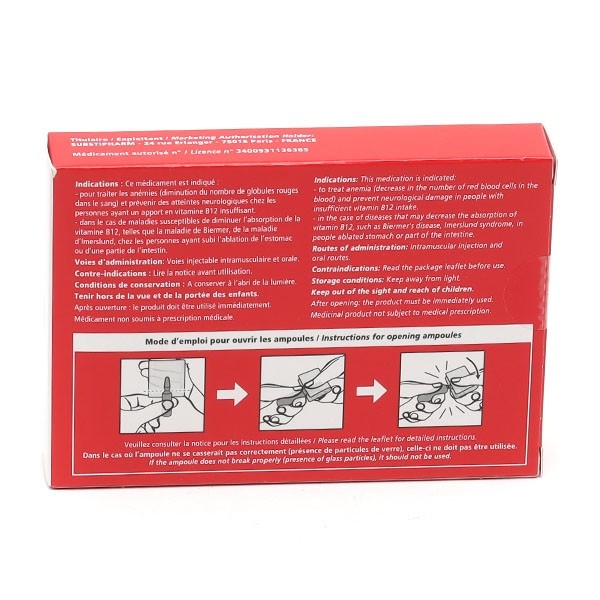 Vitamine B12 Gerda ampoule injectable et buvable