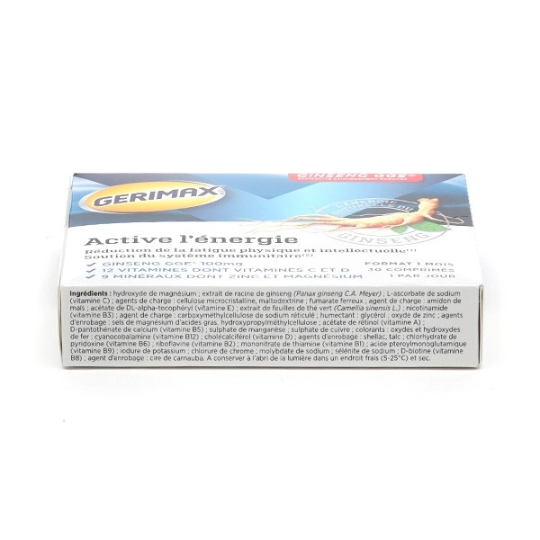 Gerimax active énergie comprimés