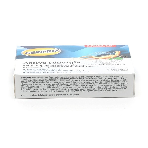 Gerimax active énergie comprimés