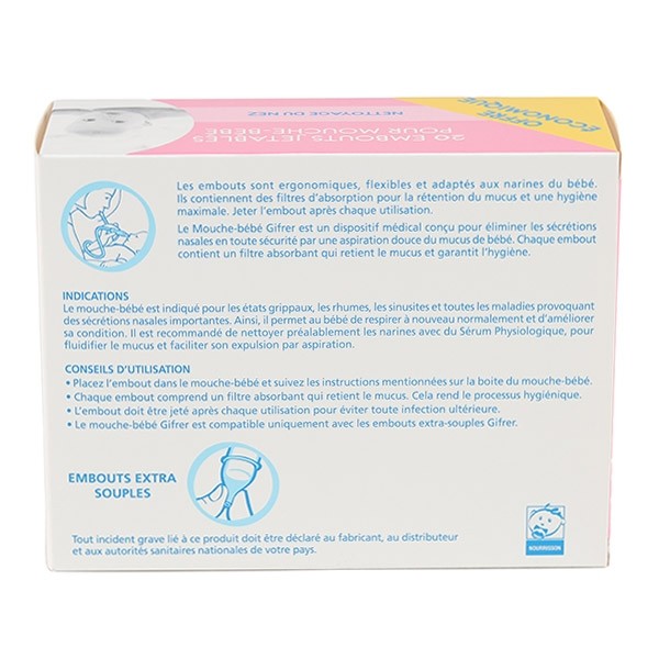 Gifrer embouts jetables pour mouche-bébé