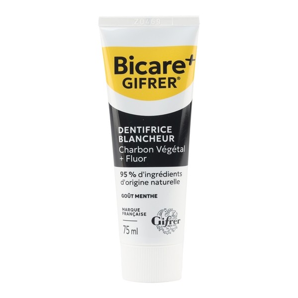 Gifrer Bicare Plus dentifrice blanchissant au charbon végétal