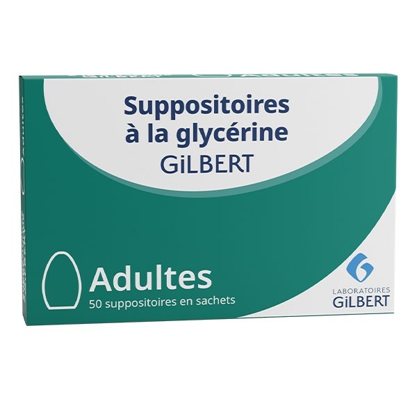 Suppositoire glycérine Adulte Gilbert