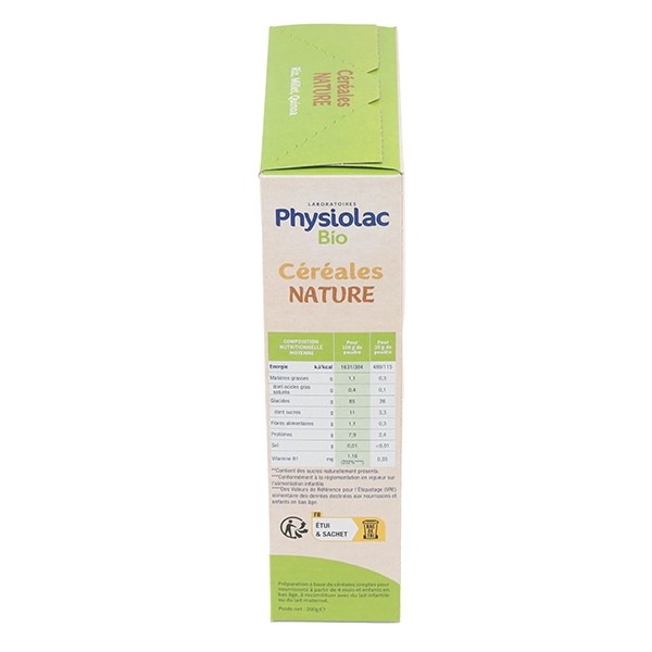 Physiolac Bio Céréales nature