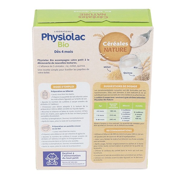 Physiolac Bio Céréales nature