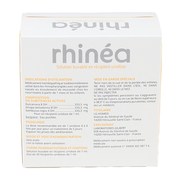 Rhinea unidoses buvables