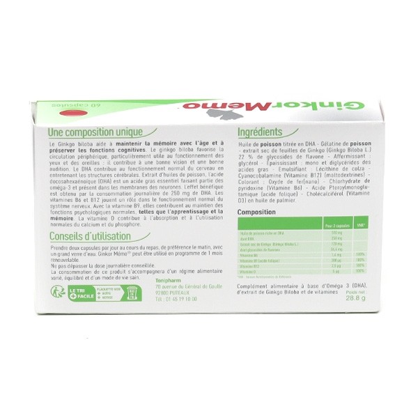 Ginkor Memo capsules