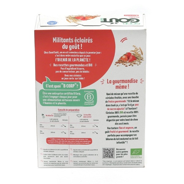 Good Goût Céréales Muesli fraise Bio