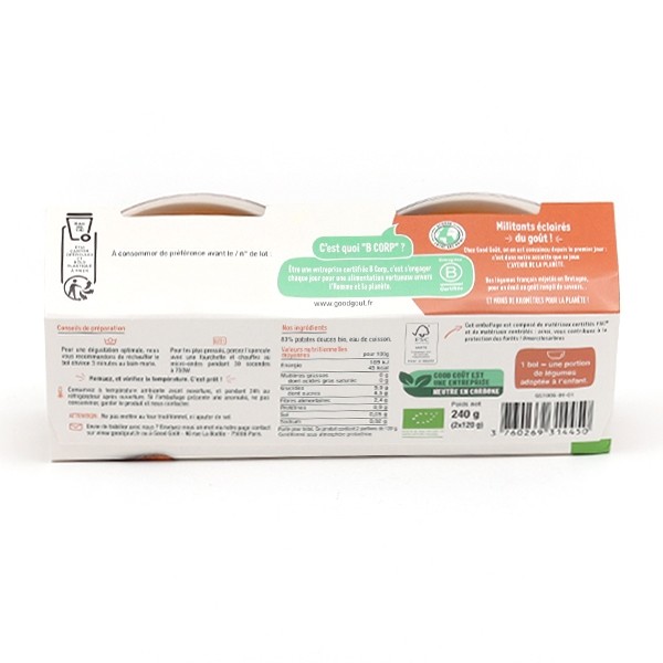 Good Goût purée de patate douce bio