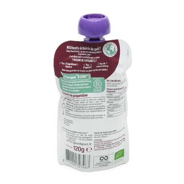 Good Goût Compote Prune Bio