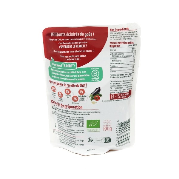 Good Goût Ratatouille au quinoa Bio