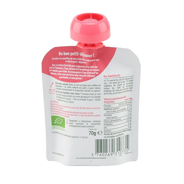 Good Goût Le Petit Déj Mangue Bio
