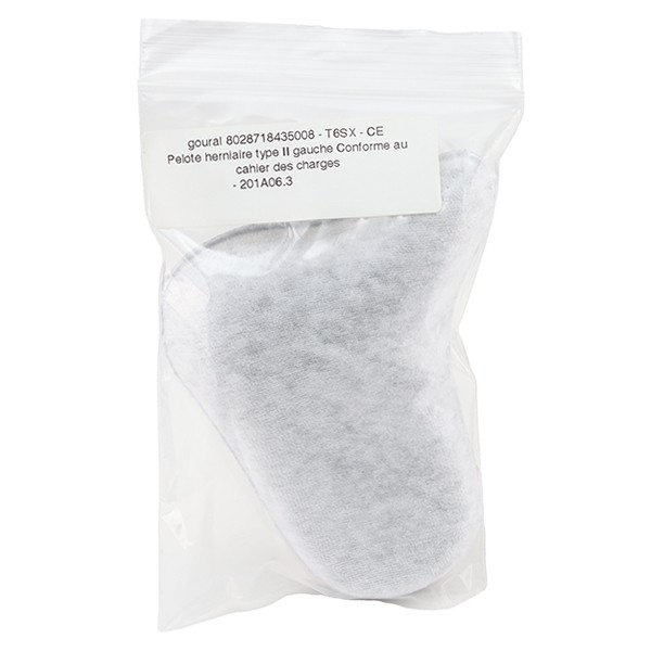 Pelote pour bandage et slip herniaire