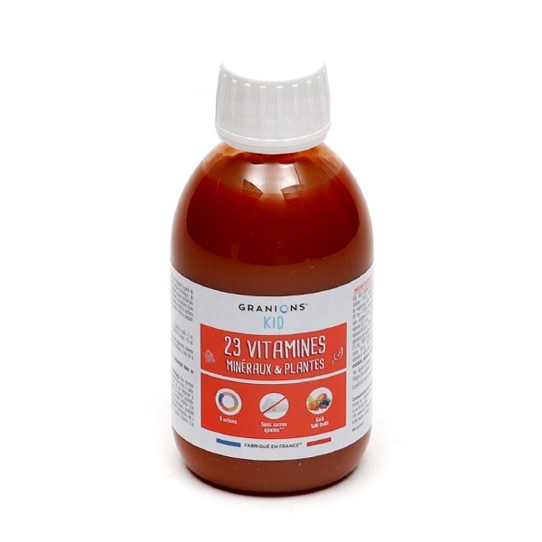 Granions Kid 23 vitamines minéraux et plantes sirop