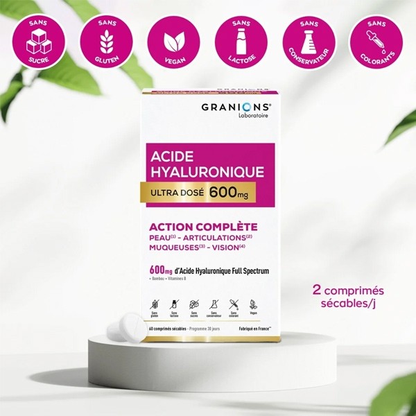 Granions acide hyaluronique 600 mg comprimés
