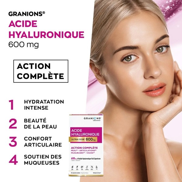 Granions acide hyaluronique 600 mg comprimés