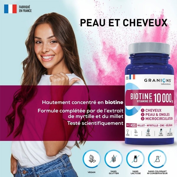 Granions Biotine 10 000 µg comprimés