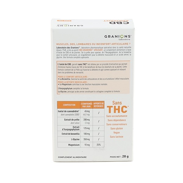 Granions CBD Apaisant comprimé