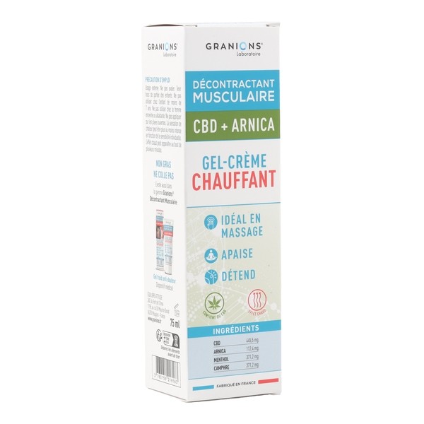 Granions Décontractant musculaire Gel Crème chauffant