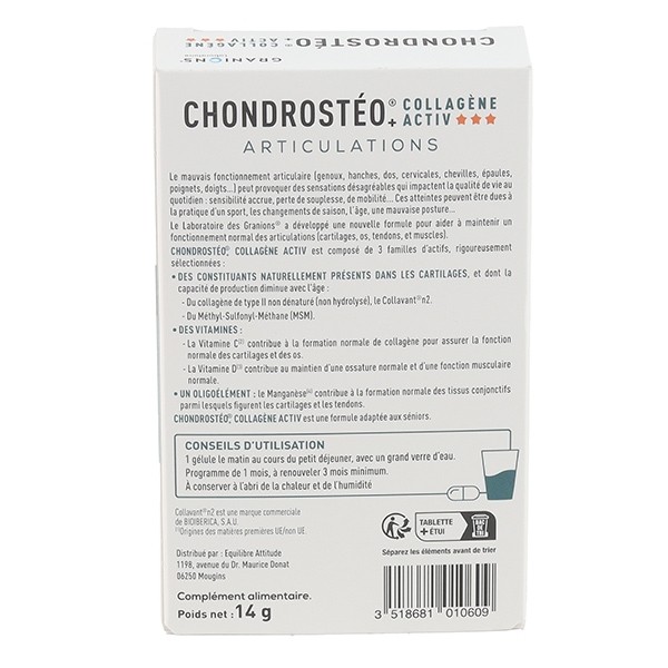 Chondrostéo+ Articulations Collagène Activ gélules