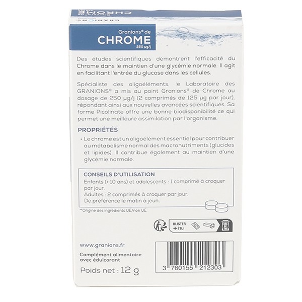 Granions Chrome 250 µg comprimés