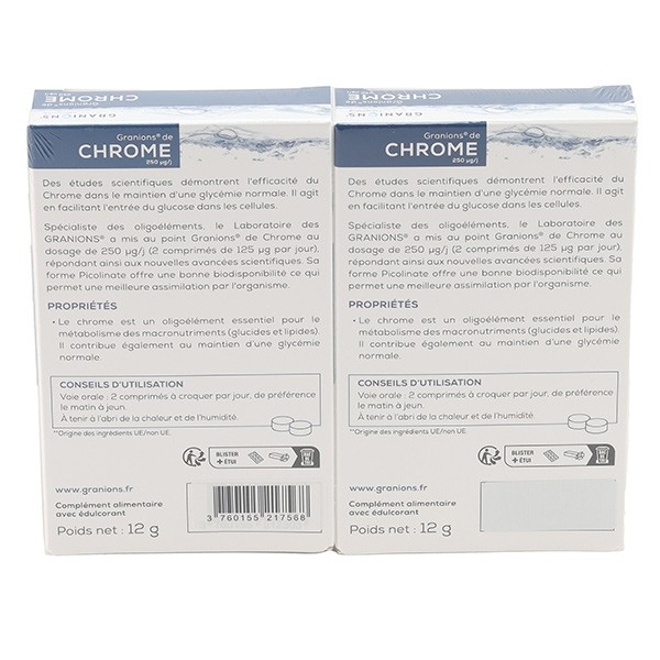 Granions Chrome 250 µg comprimés