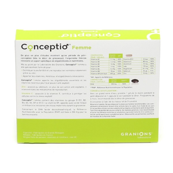 Conceptio Femme capsules + gélules