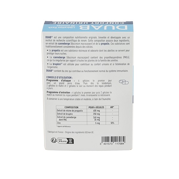 Duab Confort urinaire gélules