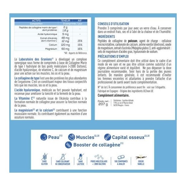 Granions Collagène marin 2 g comprimés