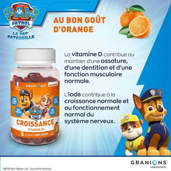 Granions gummies Croissance Pat Patrouille