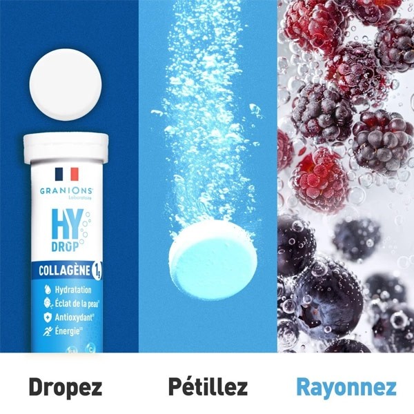Granions Hydrop Collagène 1g comprimés