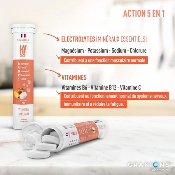 Granions Hydrop Vitamines et Minéraux comprimés