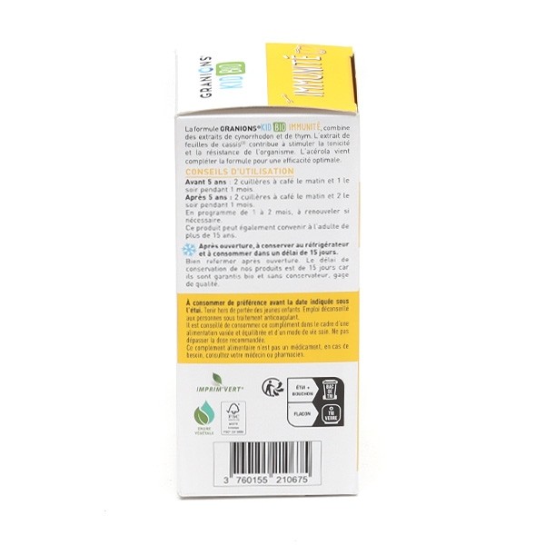 Granions Kid Bio Immunité Sirop